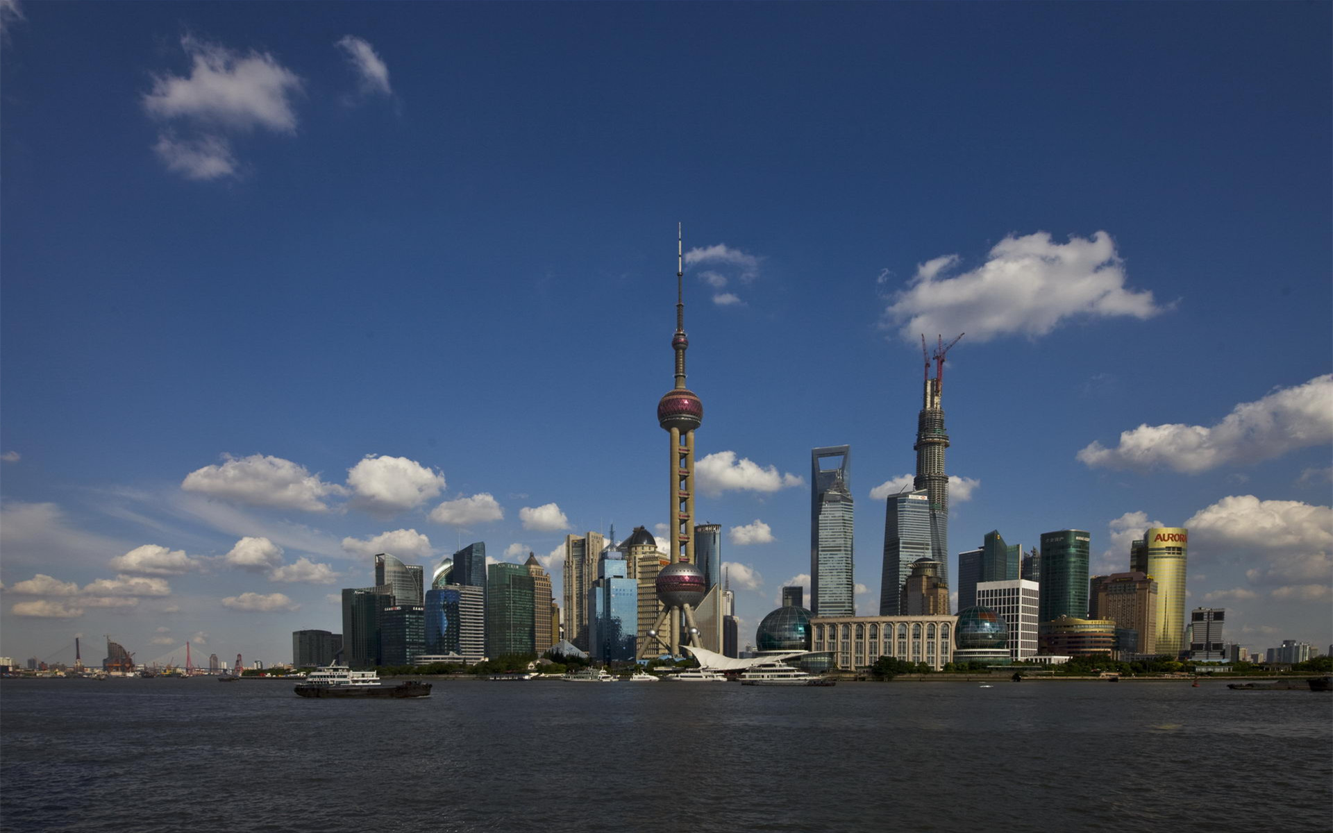 美麗的上海外灘風(fēng)景桌面壁紙高清高清大圖預(yù)覽1920x1200_風(fēng)景壁紙下載